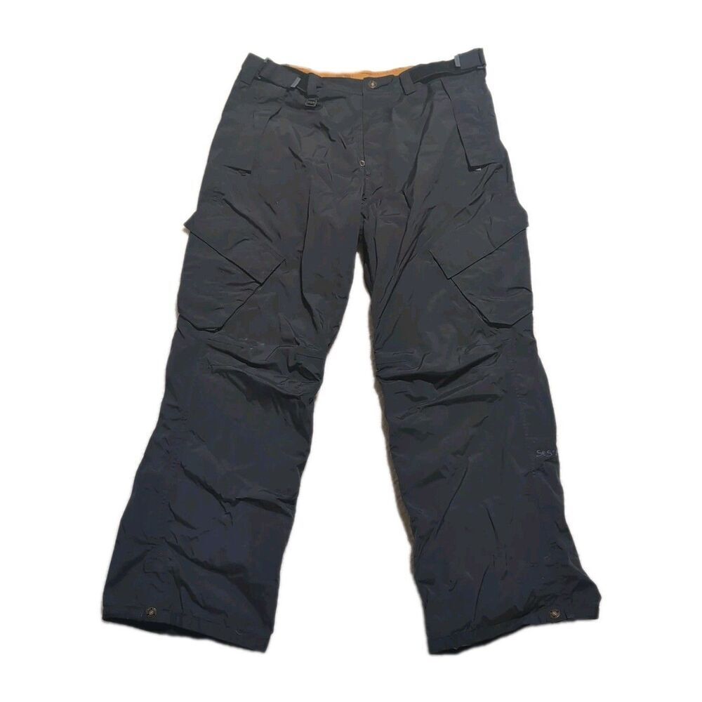 Sessions Ridge Series XL Adult Black Waterproof Snowboard Ski Pants Vented Legs
